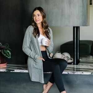 Zyia Army Green Lounge Boyfriend Cardigan